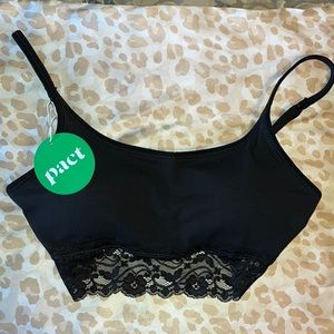 Pact black bralette (medium)